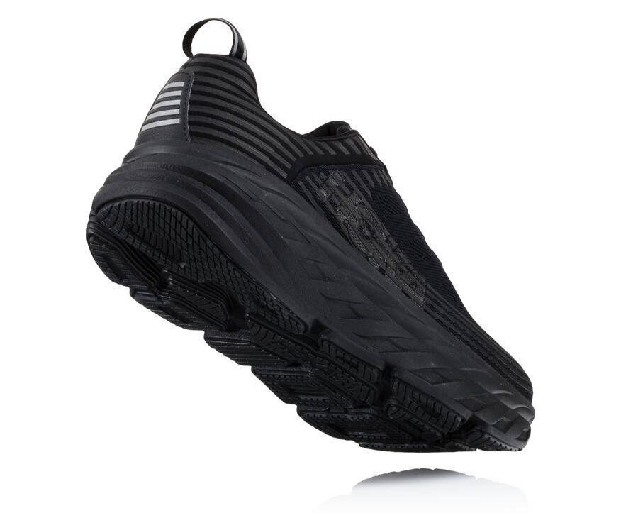 Hoka Australia One One Bondi 6 - Mens Running Shoes Black - ZRXCM-1546